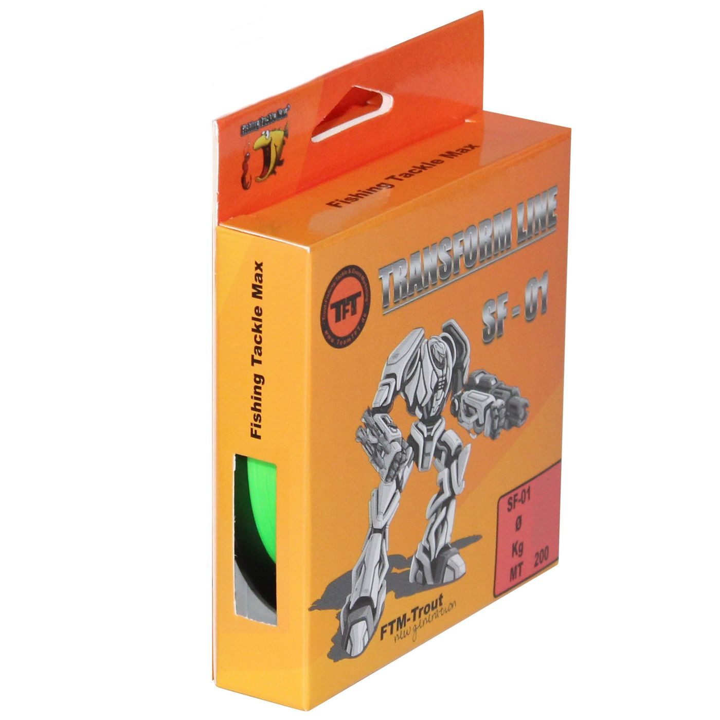 TFT Angelschnur TFT Transform Line SF-01 200m Fluo grün - Angelschnur, 0.18 m Длина, 0.18 mm Fadendurchmesser, (200-St)