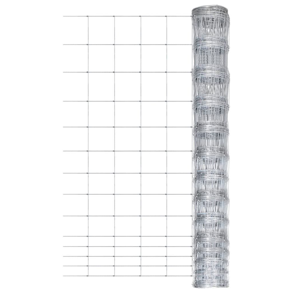 vidaXL Maschendrahtzaun »Gartenzaun Verzinkter Stahl 50 m 150 cm