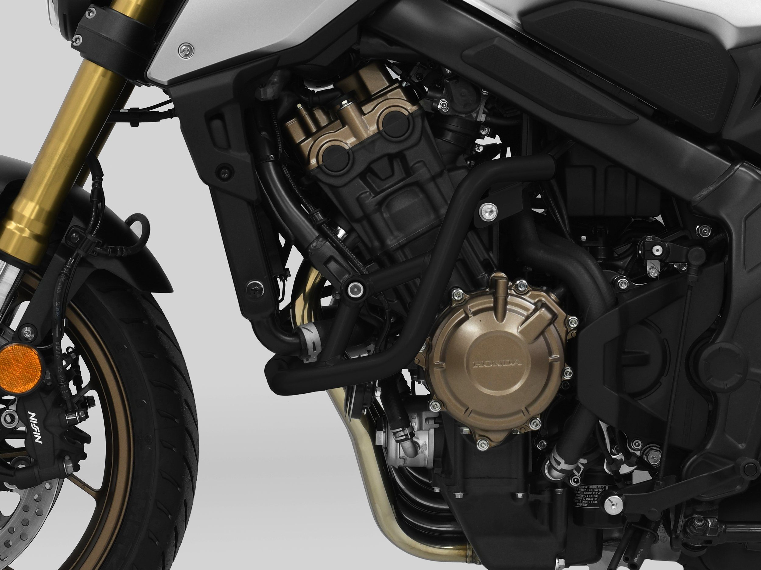 ZIEGER Motor-Schutzhülle Sturzbügel kompatibel mit Honda CB 650 R schwarz