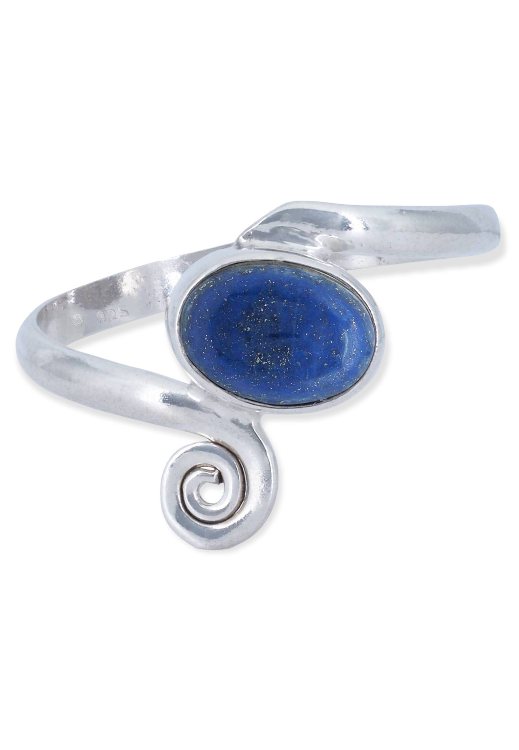 mantraroma Silberring 925er Silber mit Lapis Lazuli