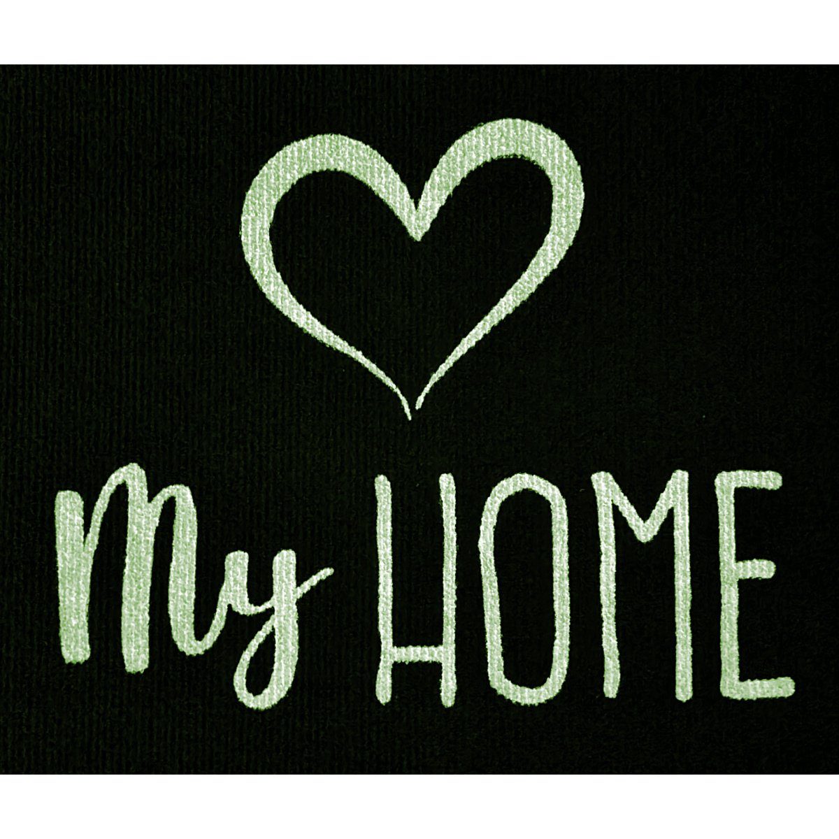 Sanixa Fußmatte Leuchtend My Home Schwarz Schmutzfangmatte Türmatte, rechte günstig online kaufen