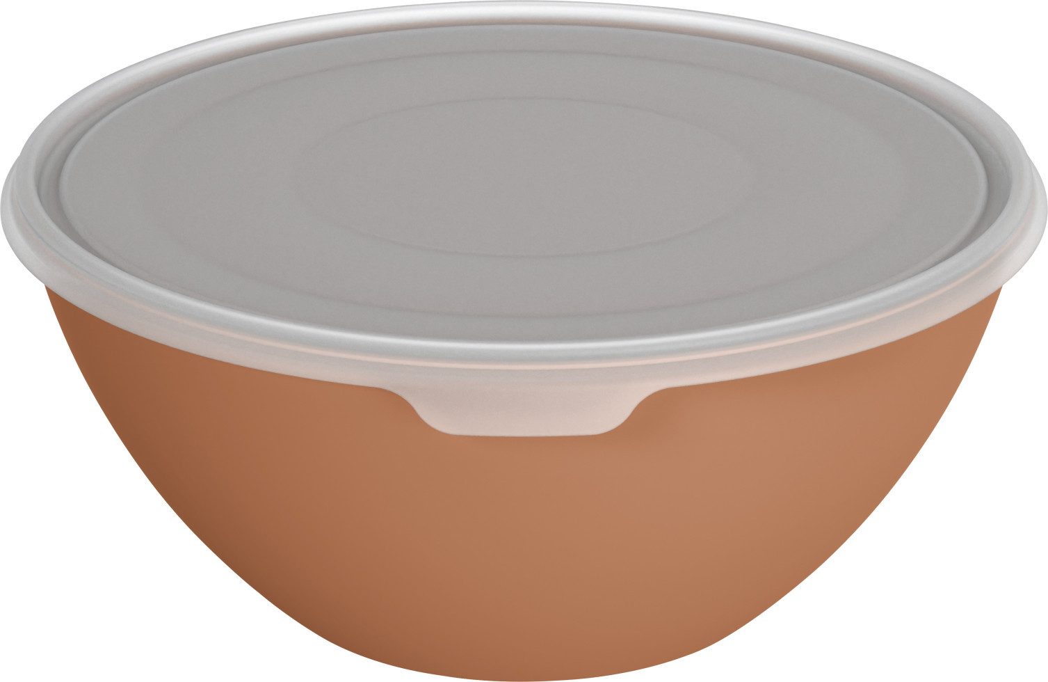 ROTHO Küchenorganizer-Set Rotho Schüssel + Deckel Caruba 8 L coral clay