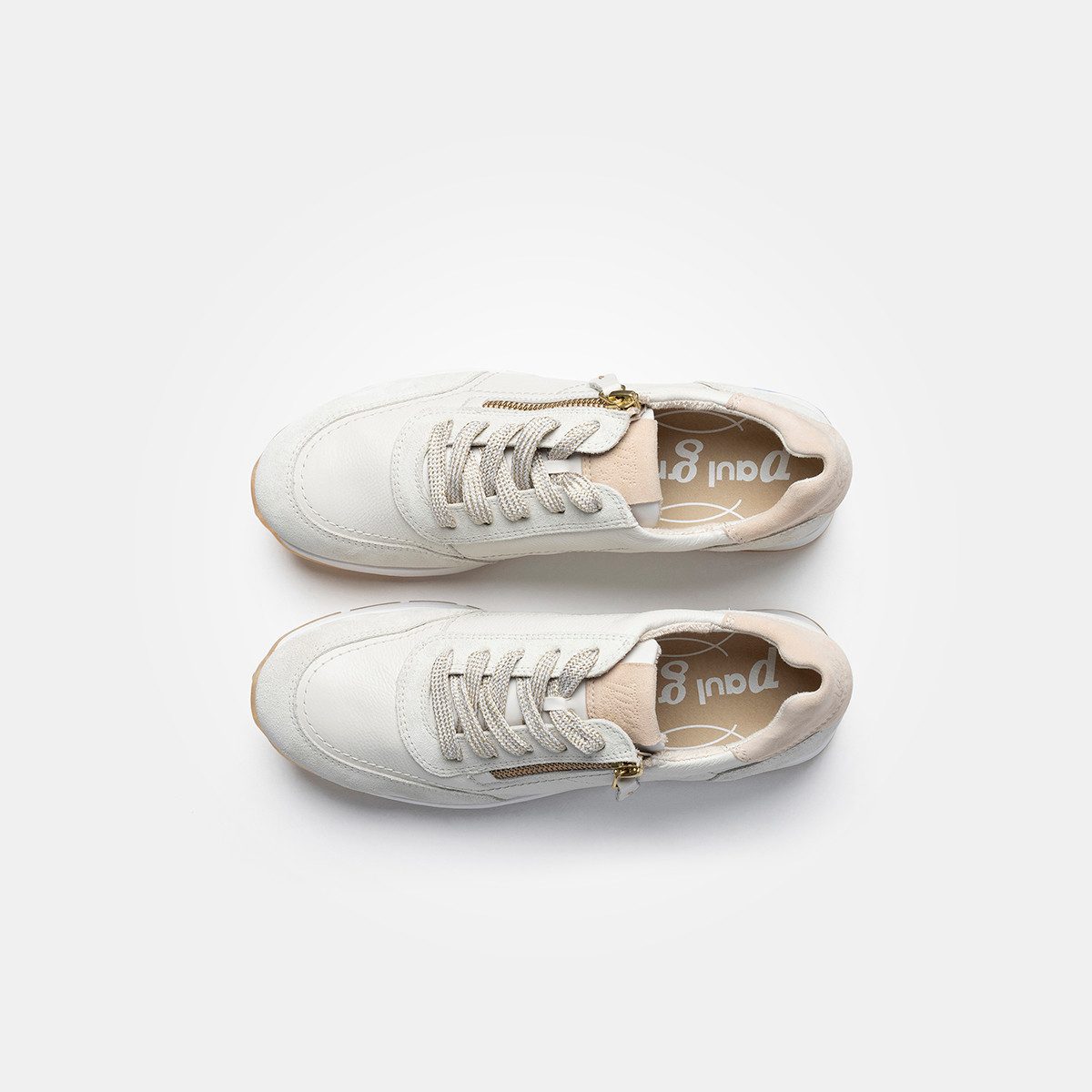 Paul Green Paul Green 4085-335, Sneaker, Weiß/ Offwhite / Beige, Damen Sneaker