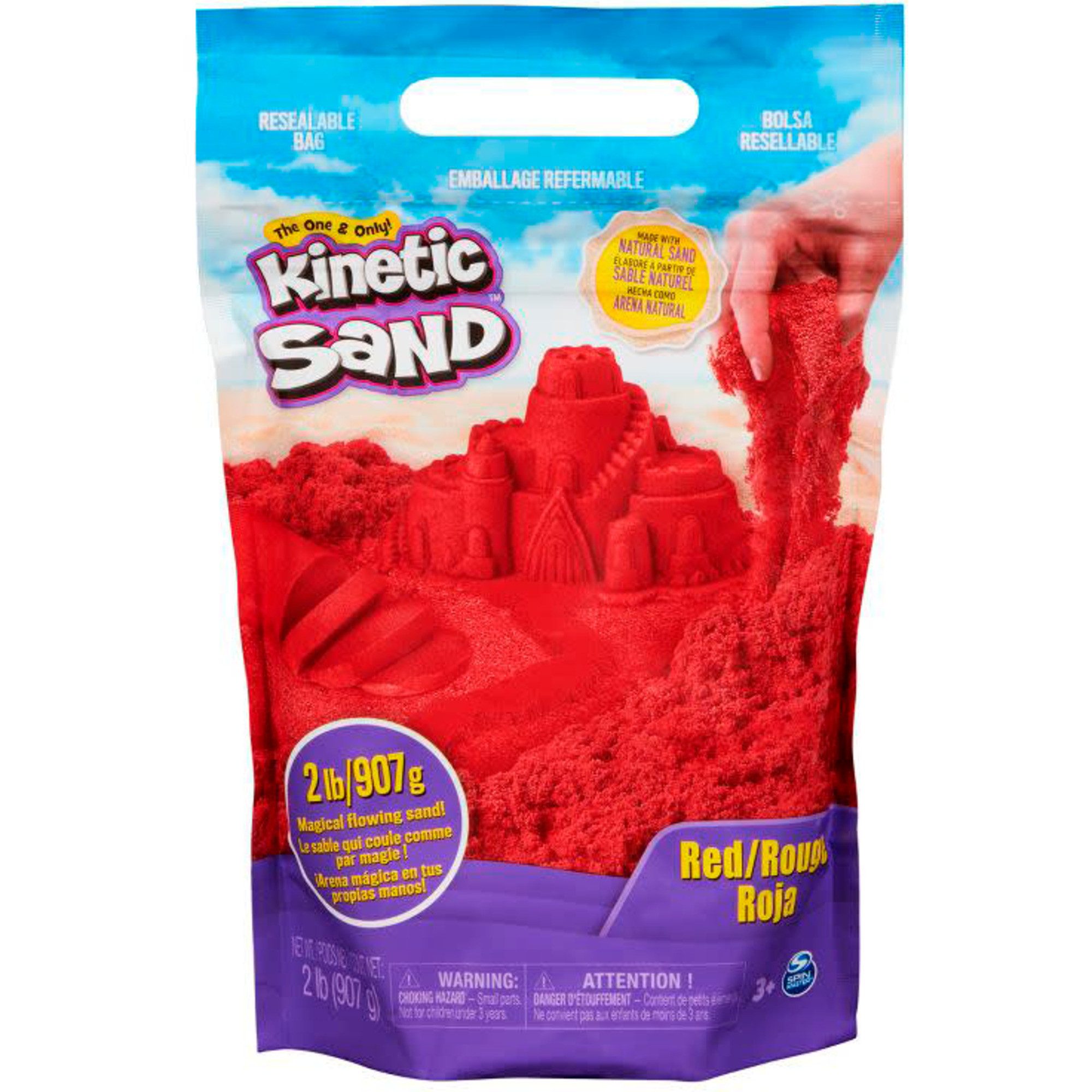 Kinetic sand Sandeimer Spin Master Kinetic Sand - Beutel rot, Spielsand