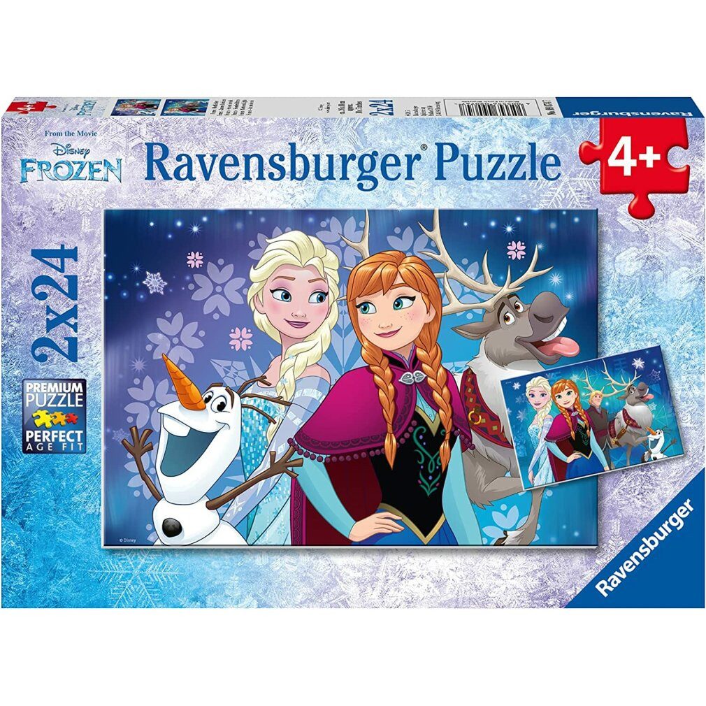 Ravensburger Puzzle Ice Kingdom Puzzle: Lichter des Nordens 2x24 Teile, Puz günstig online kaufen
