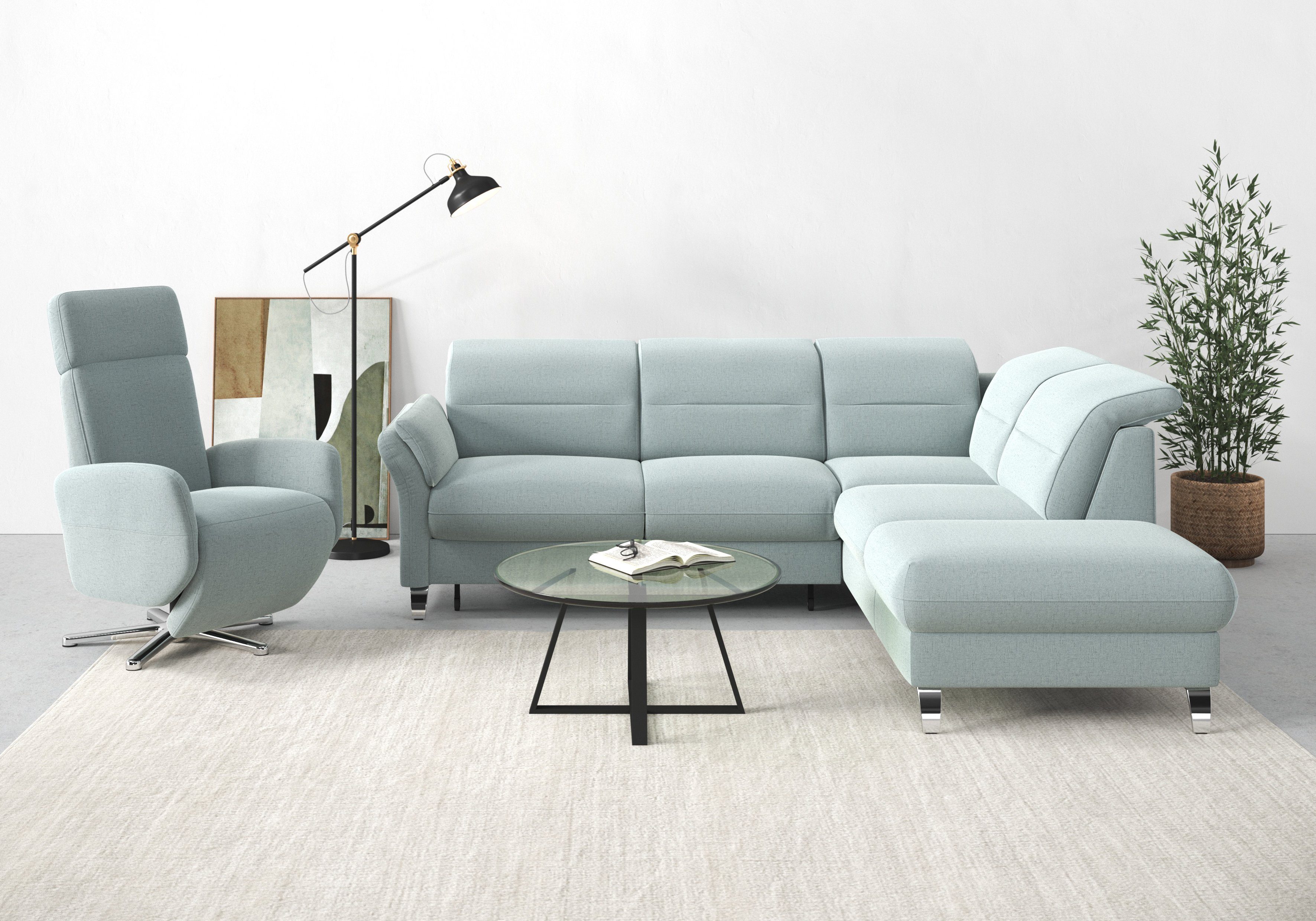 sit&more Ecksofa Grenoble L-Form mit Federkern, günstig online kaufen