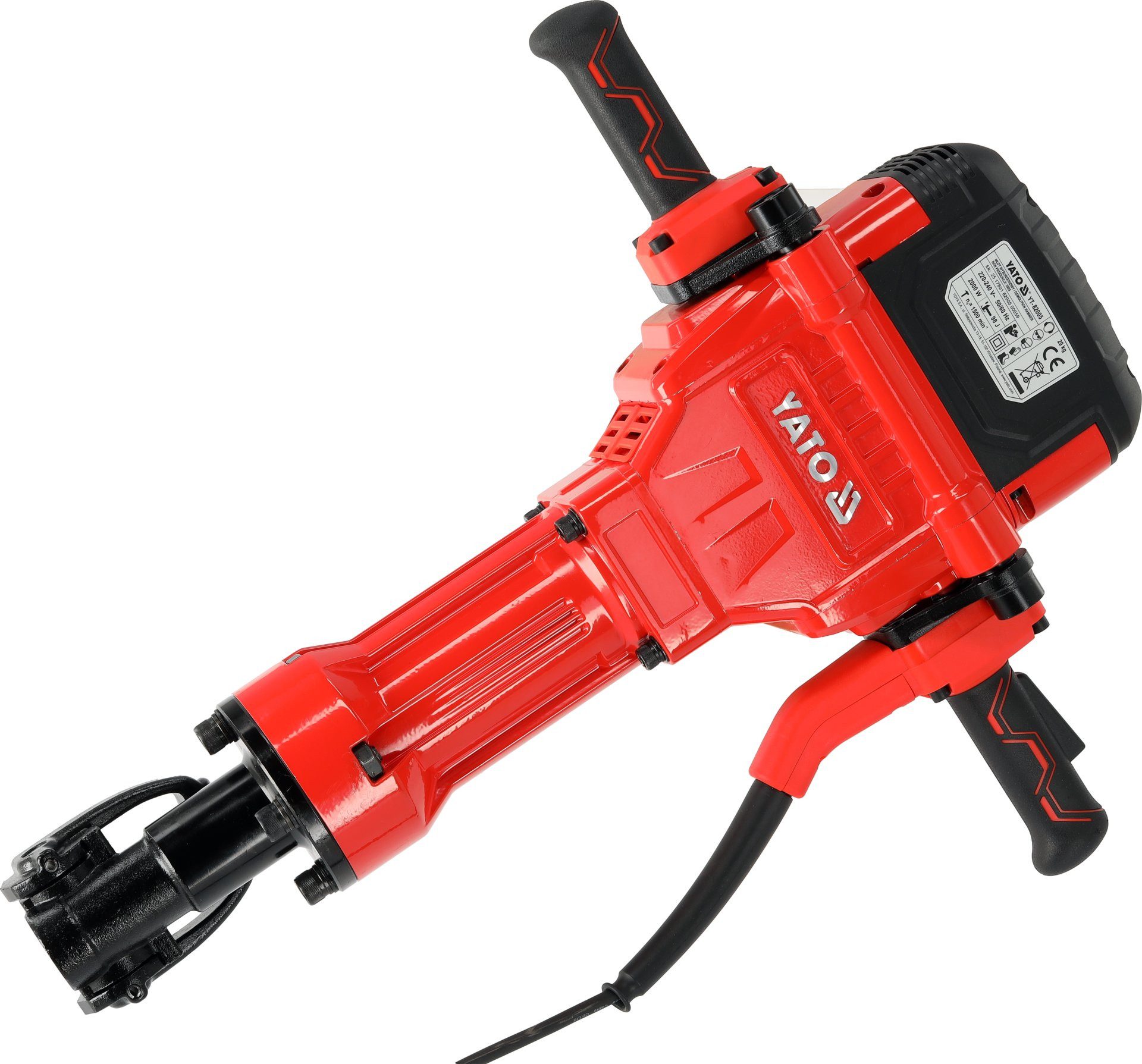 Yato Abbruchhammer Zweihand Abbruchhammer 2000W 98J HEX 28 mm, 2000 in W, für Hex 28 mm