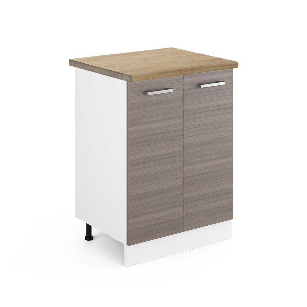 Vicco Unterschrank R-Line, Grau/Weiß, 60 cm, günstig online kaufen