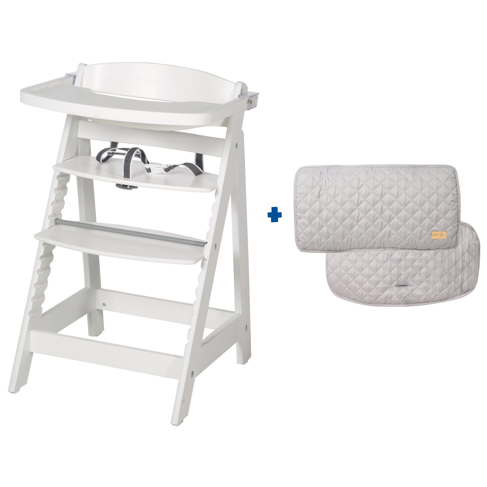 roba® Hochstuhl Sit Up FUN - mit Sitzverkleinerer roba Style, Treppenhochstuhl - inkl. abnehmbarem Essbrett und Bügel - mitwachsend