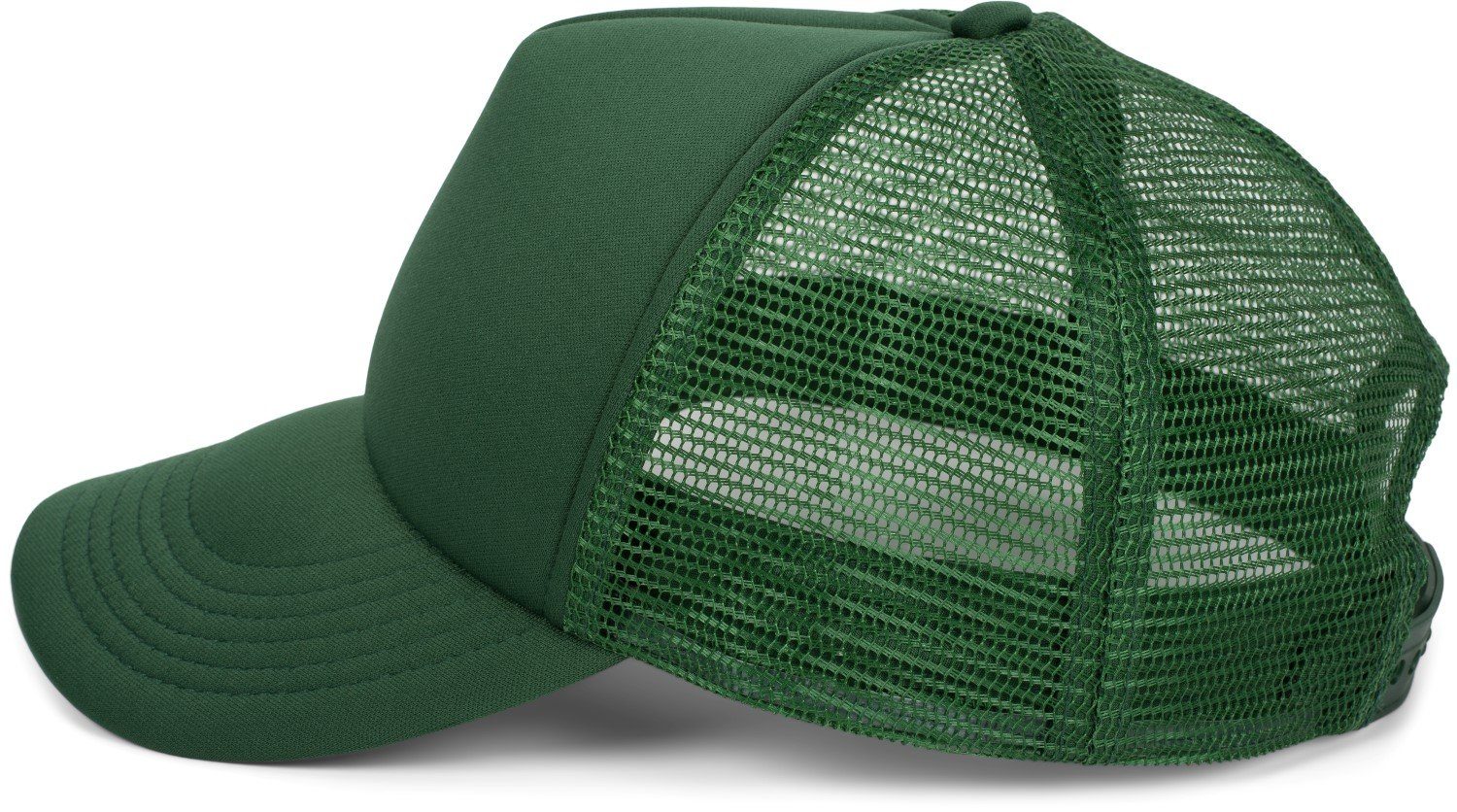 Dunkelgrün Cap Mesh 5-Panel styleBREAKER Trucker Cap (1-St)