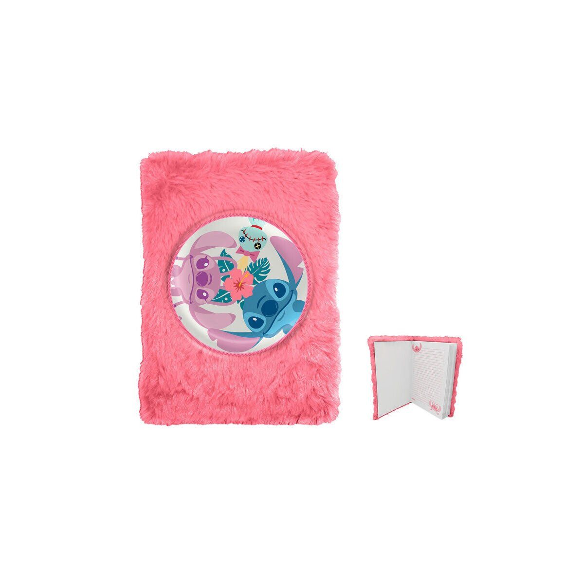 Disney Notizblock Disney Lilo und Stitch Plüsch A5 Notizbuch, Notizblock