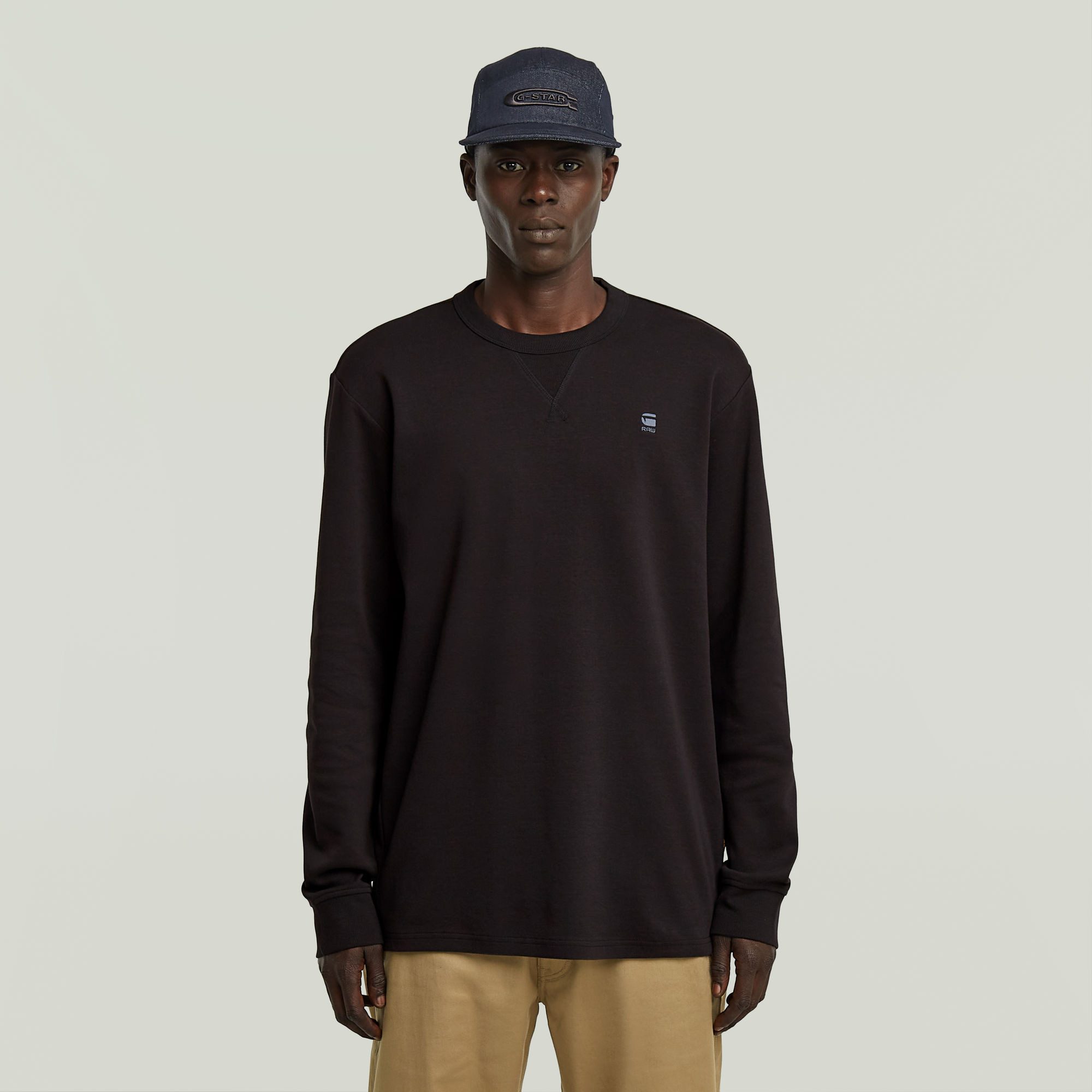 G-STAR Longsleeve Nifous R mit geripptem günstig online kaufen