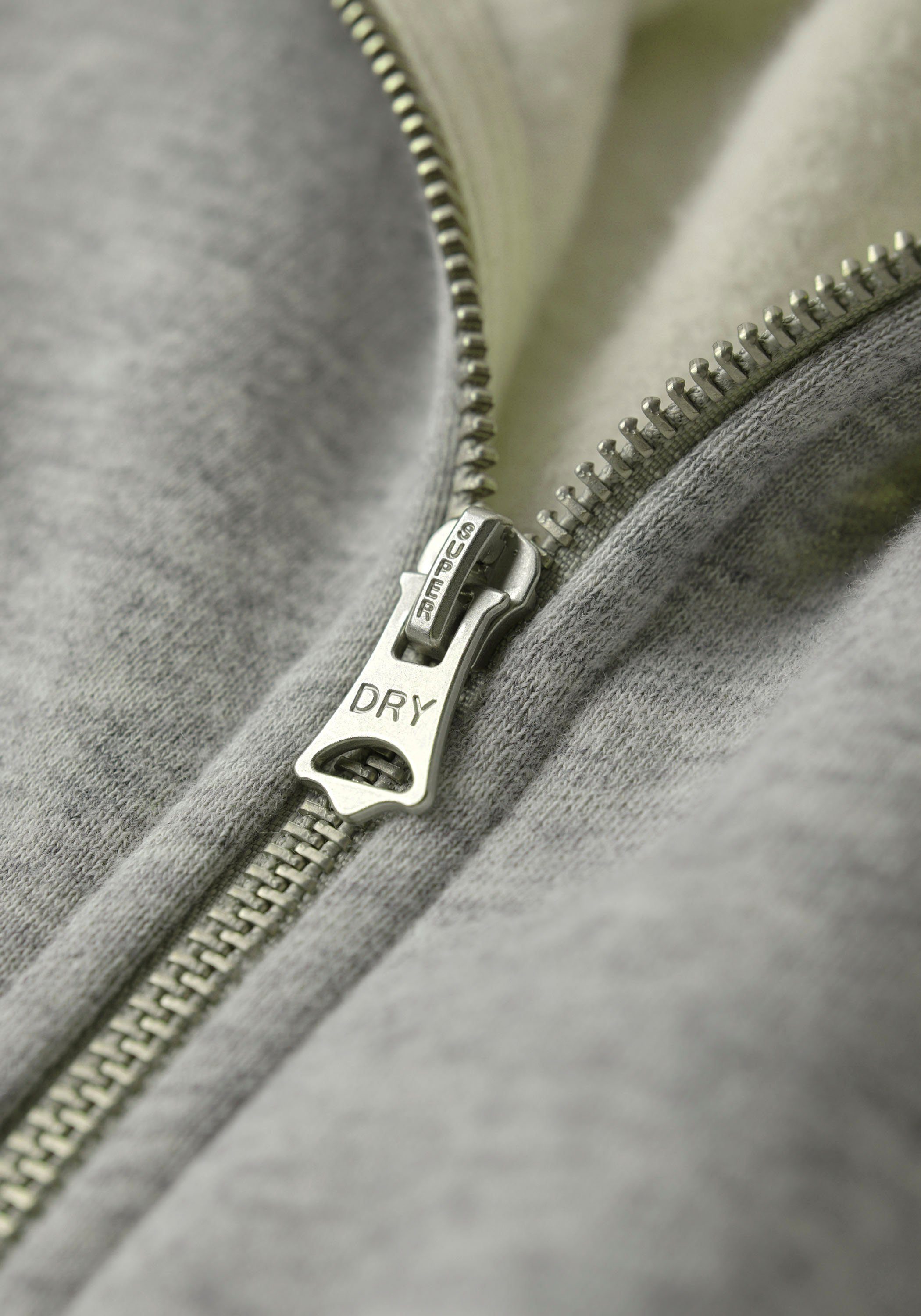 Superdry Sweatjacke ESSENTIAL LOGO ZIP grey athletic TRACK TOP