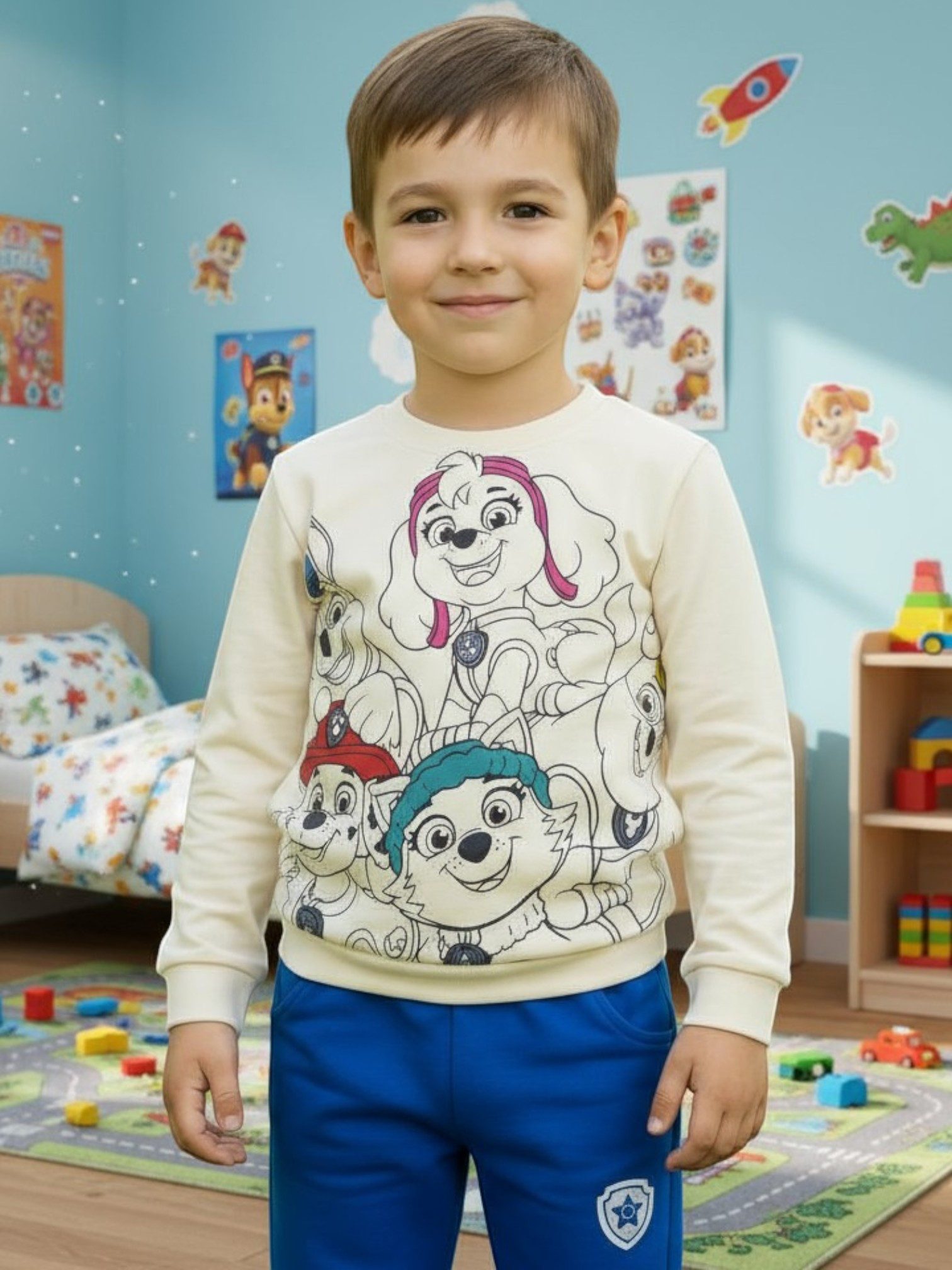 Cerdá Freizeitanzug PAW Patrol (2-tlg), Kleinkinder Outfit Sweatshirt & Hose