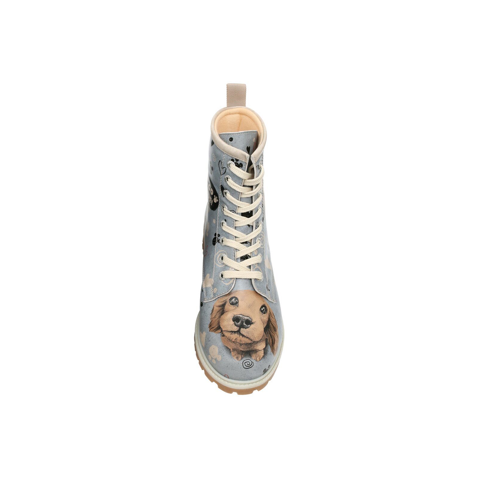 DOGO Longe Boots Schnürstiefel Dynamic Spirit Damen Stiefeletten, Schnürboots Handgefertigt – Bild 4 von 5