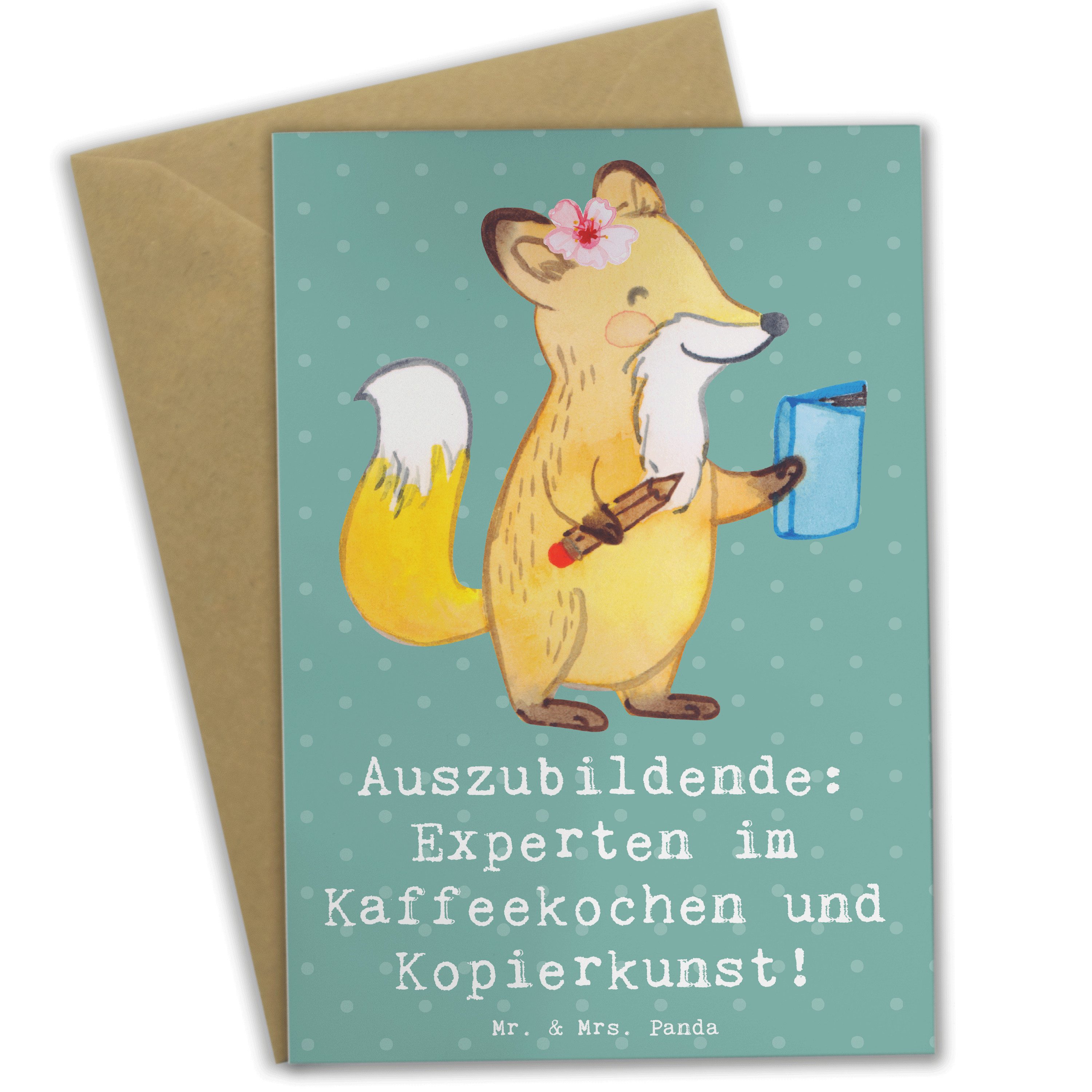 Grußkarte Auszubildende Kaffeekünstler - Meeresbrise - Geschenk, Kaffeekochen