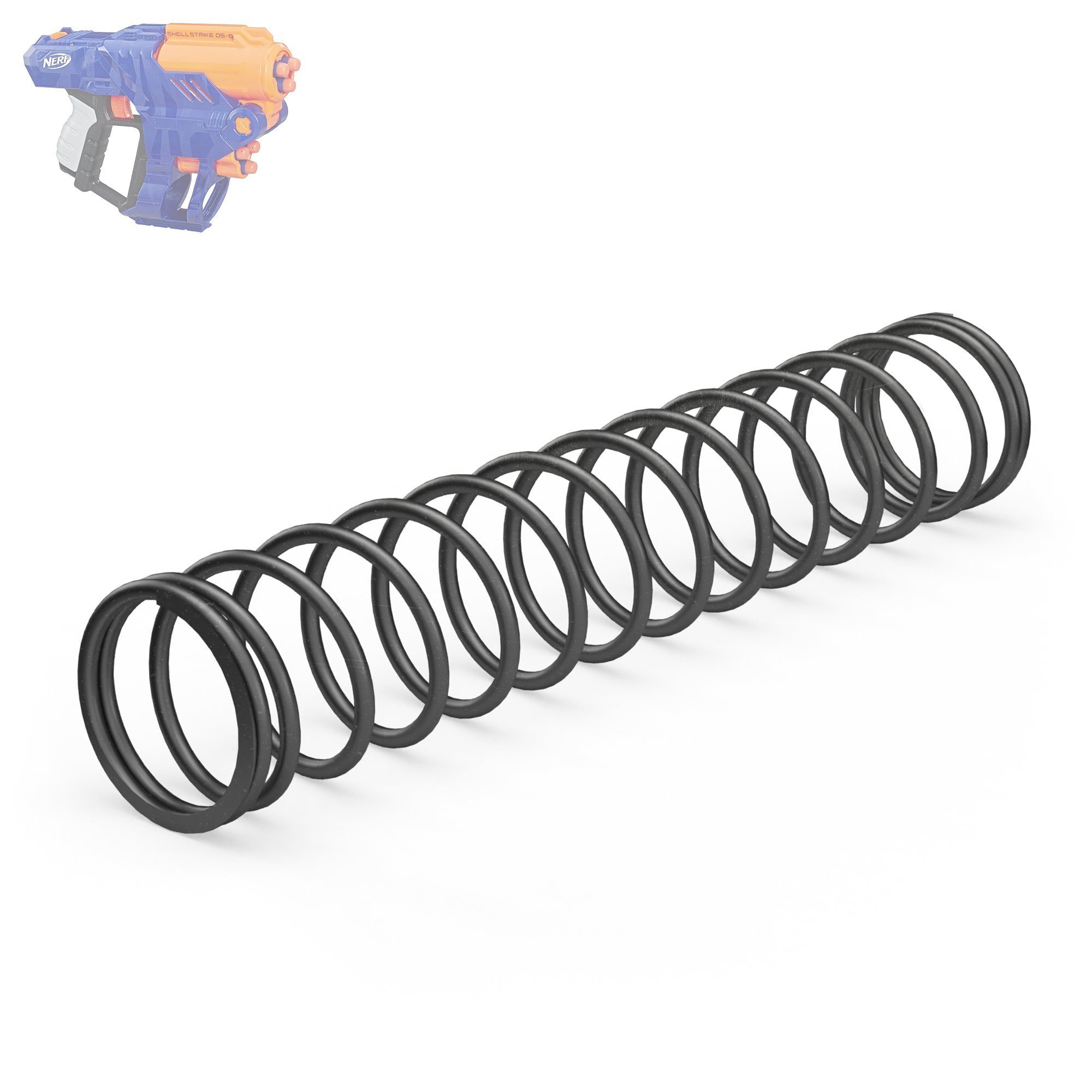 Blasterparts Blaster Tuning-Feder Hard-Range passend für NERF - N-Strik, Ein schnelles Power Upgrade für einen coolen handlichen Blaster