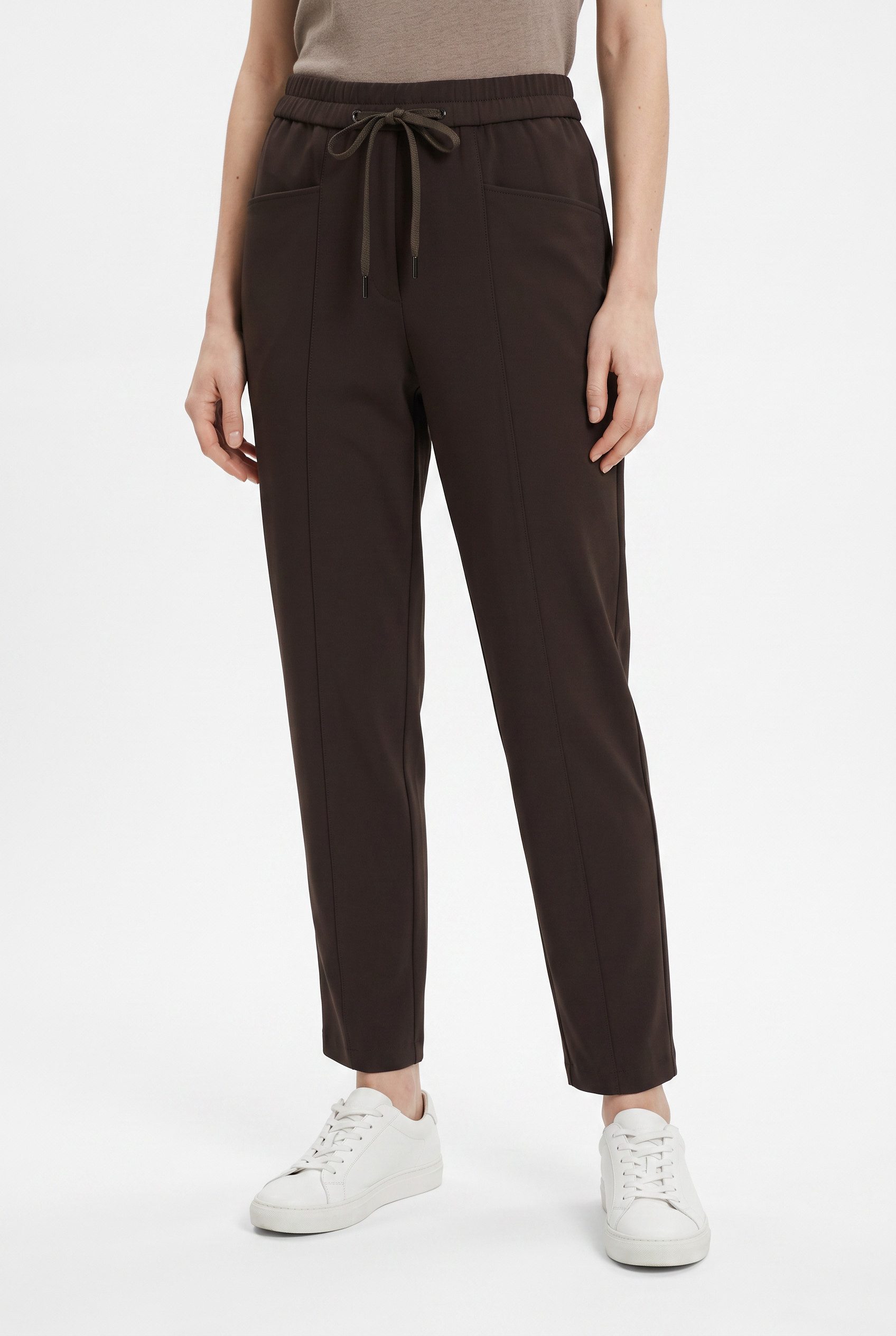 s.Oliver BLACK LABEL Stoffhose Sommerhose mit elastischem Bund