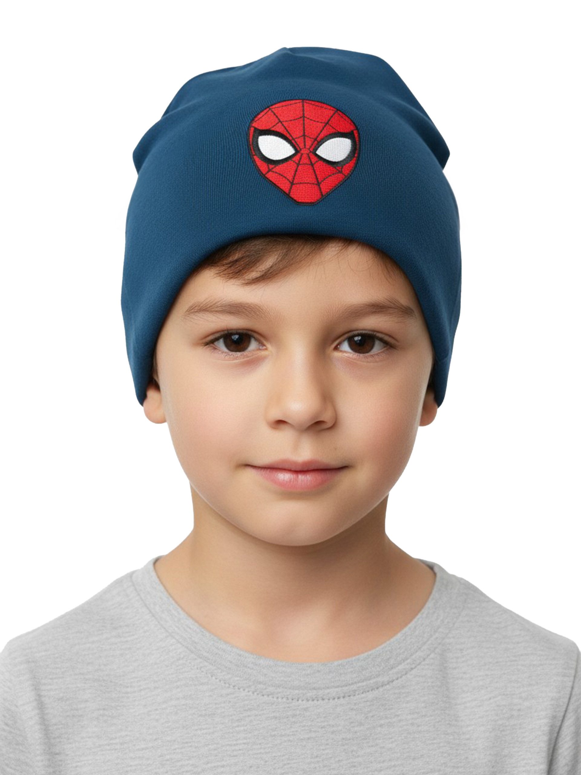 United Labels® Strickmütze Marvel Spiderman Beanie Mask Übergangsmütze Mütze