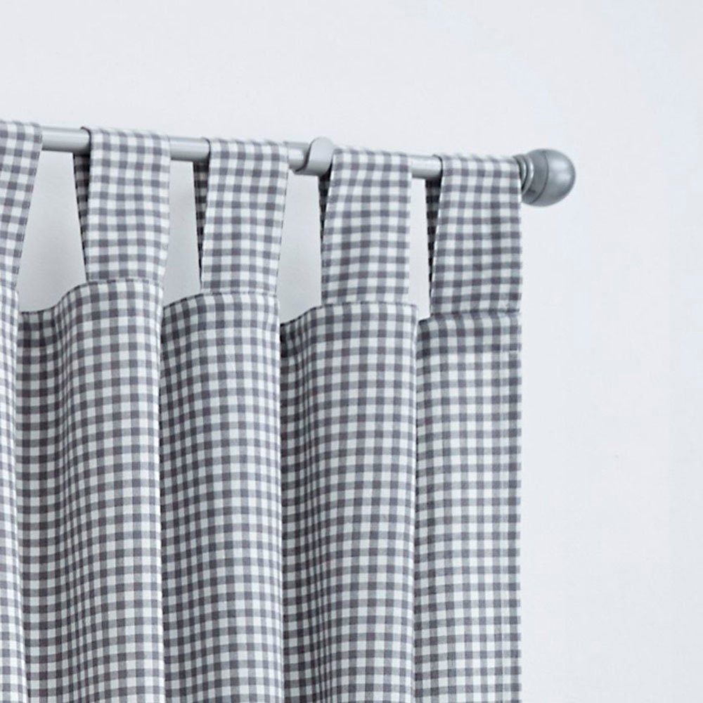 Kutti Vorhang Cottage Vorhang (1 St), Schlaufen, blickdicht, Gardine karier günstig online kaufen