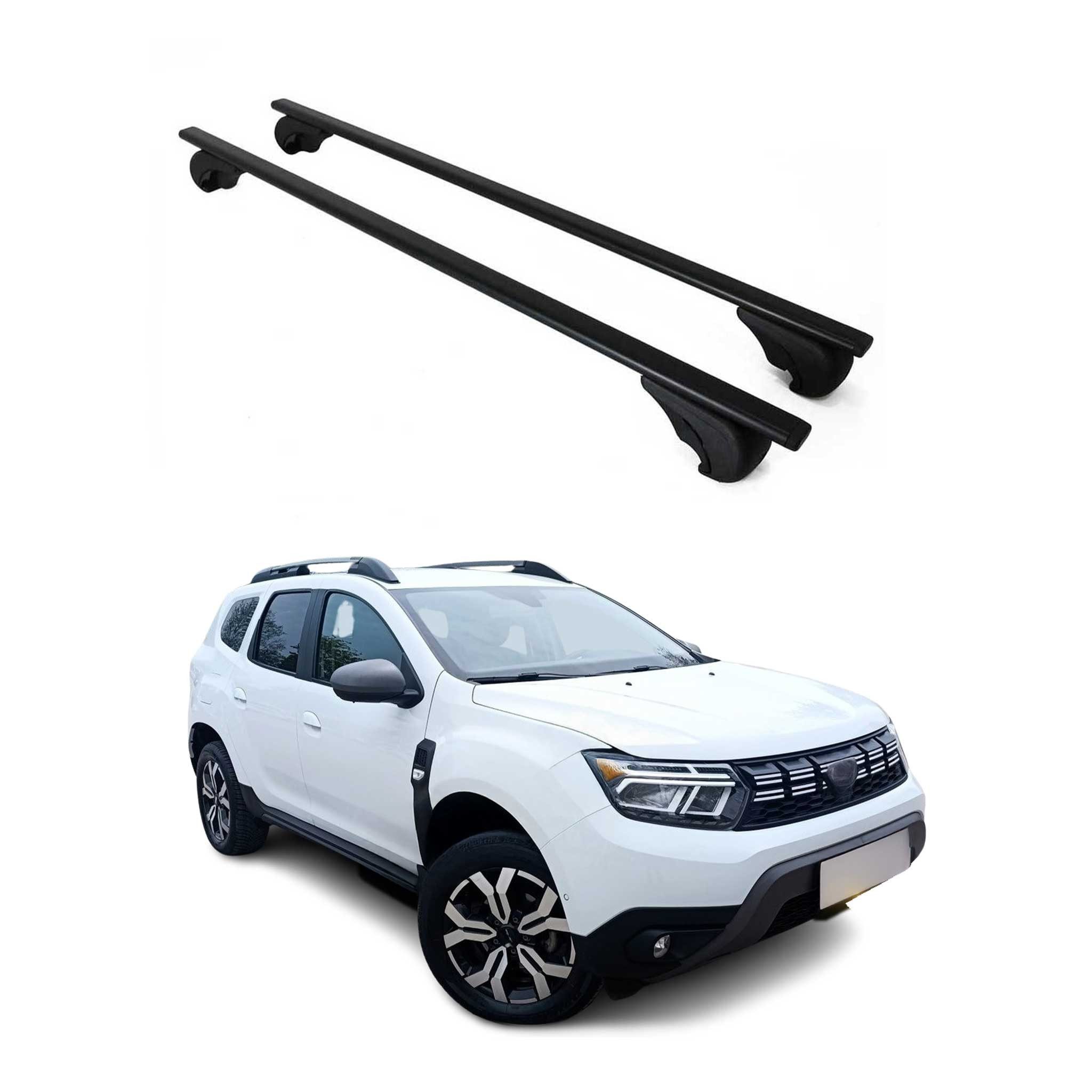 OMAC Dachträger Dachträger Grundtäger für Dacia Duster mk3 2024-2025 75kg Metall 2 tlg (2-St), Wasserbeständig,Abnehmbar,Multifunktional,Leichtgewichtig