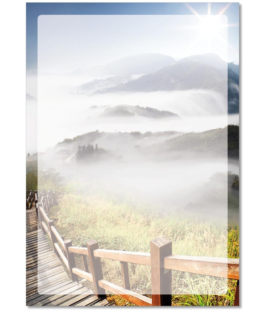 Briefpapier Motivpapier wunderschöne Natur DIN A4, gut beschreibbar