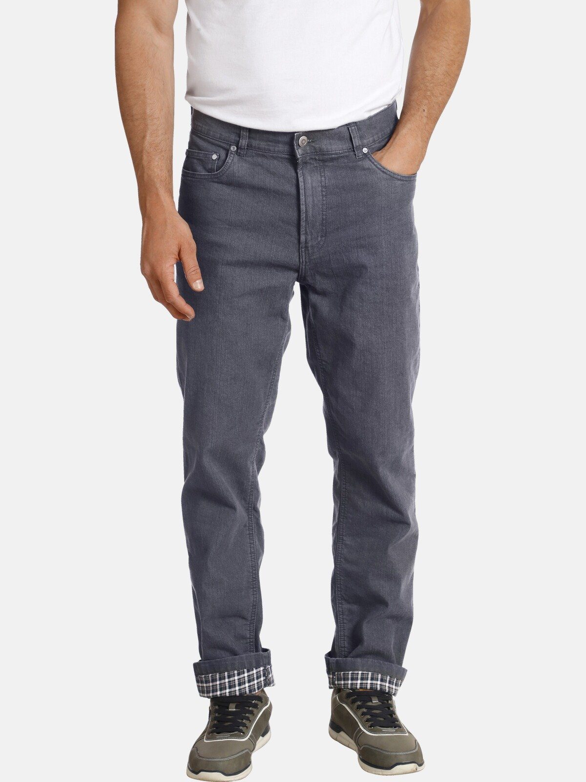 Jan Vanderstorm Thermojeans REYNIR kariertes Thermofutter