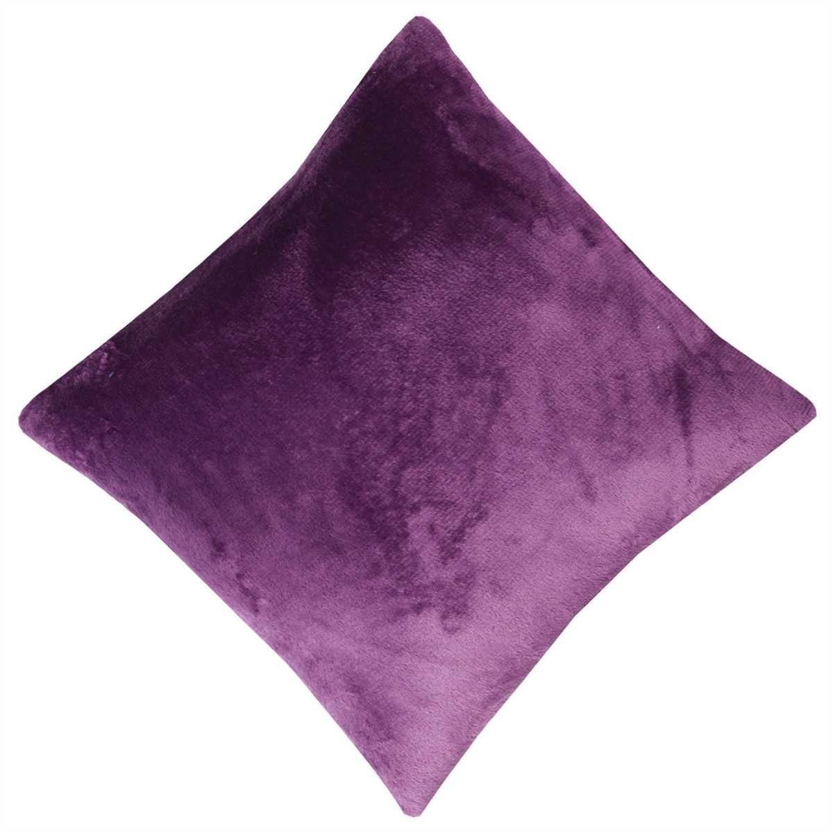 Kissenbezug Bezug Stück), Violett cm) Kissenbezüge / Celina, mit Flauschbezug Größen Reißverschluss, viele Kissen versch. verfügbar, (1 Bestlivings (40x40