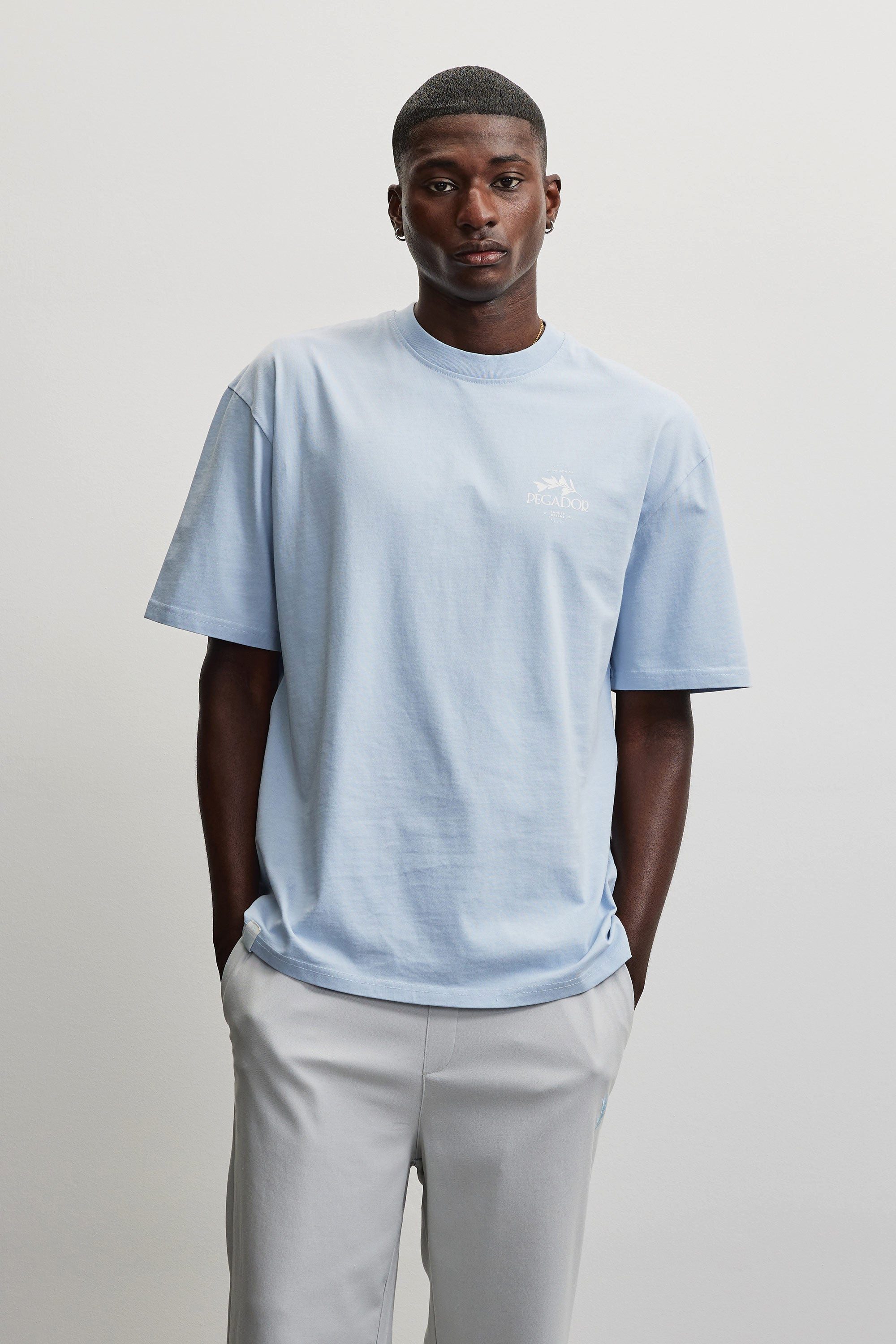 PEGADOR Rundhalsshirt TRAVNIK OVERSIZED TEE