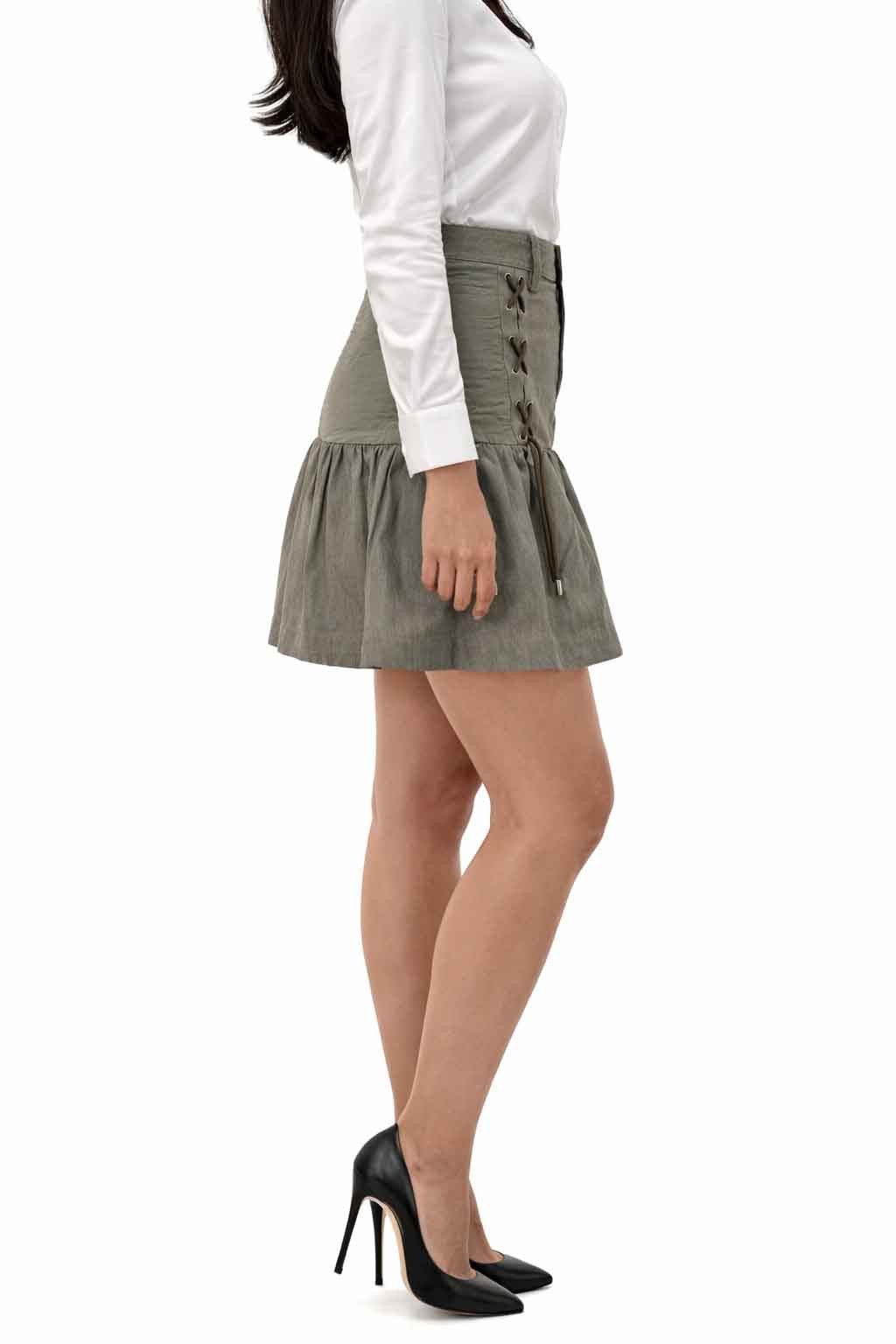 Diesel Faltenrock Diesel Black Gold Orset-TD Gonna Damen Rock