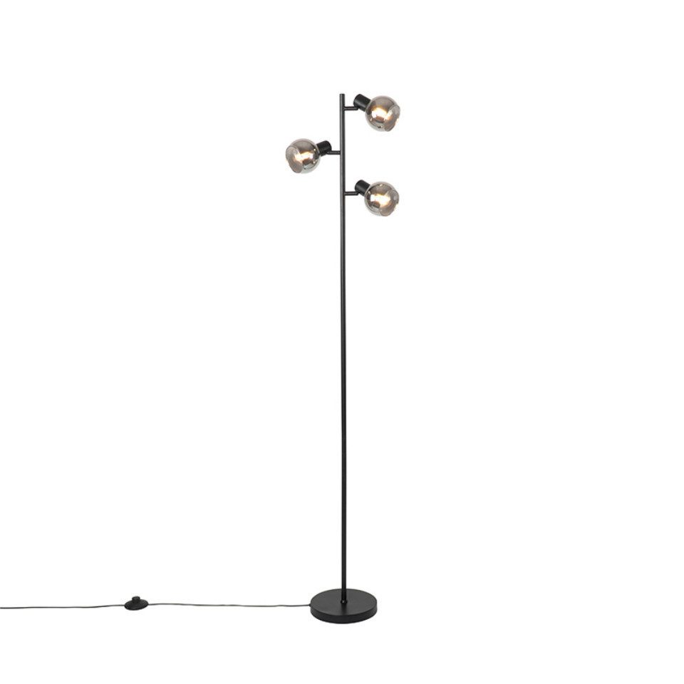Qazqa Stehlampe Vidro, ohne Leuchtmittel, E14, günstig online kaufen
