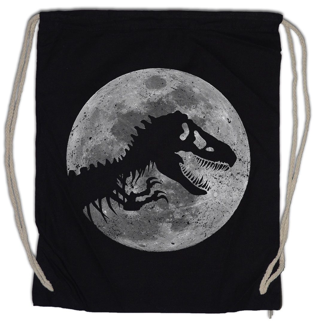 Turnbeutel T-Rex Moon Turnbeutel Mond Skeleton Dinosaur Dinosaurier Tyrannosaurus