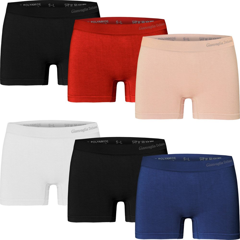 emeco Boxershorts 6 Damen Boxershorts Slips Panty Hot Pants Hipster Unterwä günstig online kaufen