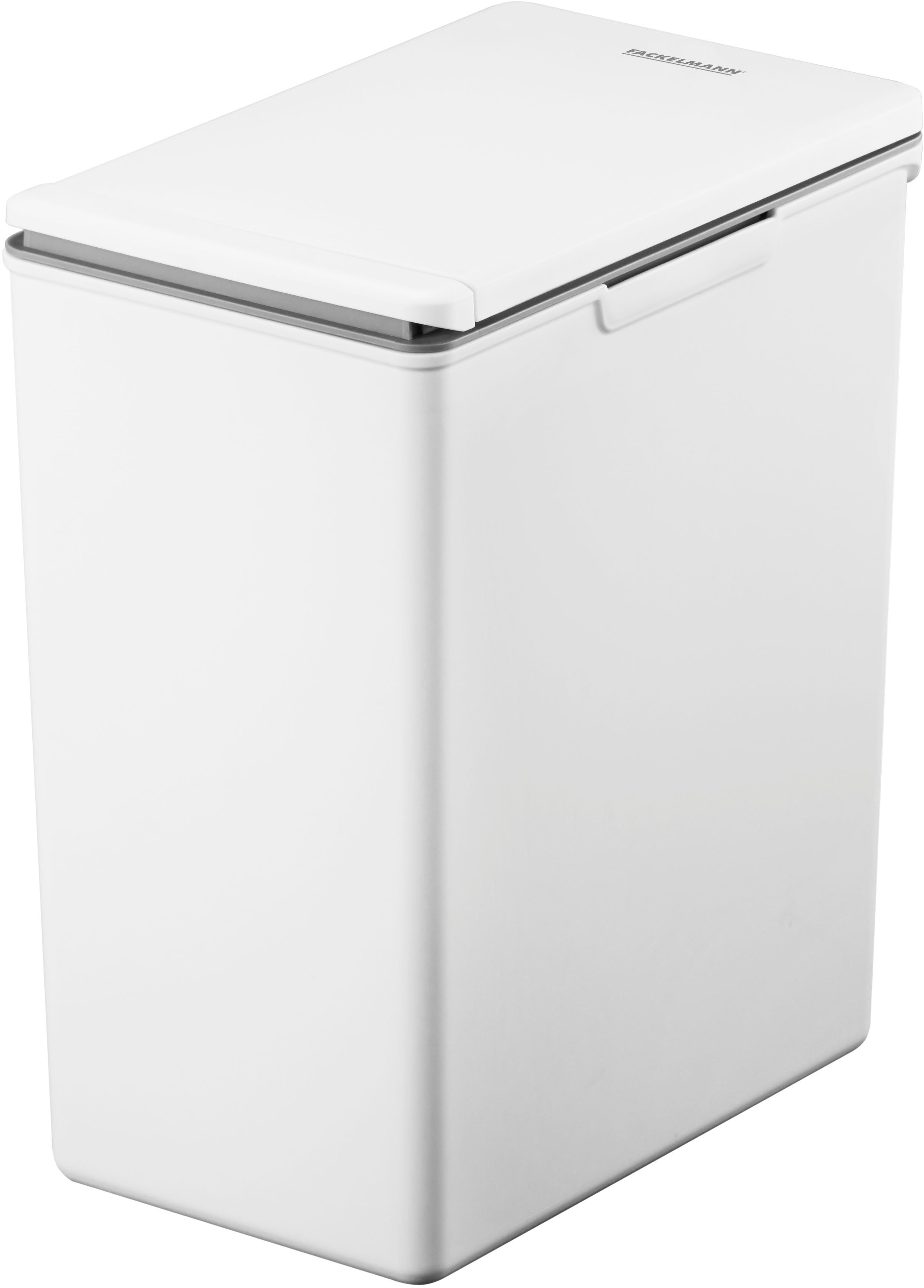 FACKELMANN Mülleimer OSLO, Touch Abfalleimer, ideal als Mehrfachsammler, leicht & robust mit sanfter Touch-Öffnung