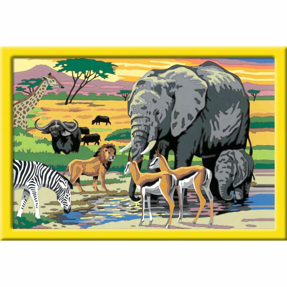Ravensburger Malen nach Zahlen Tiere in Afrika