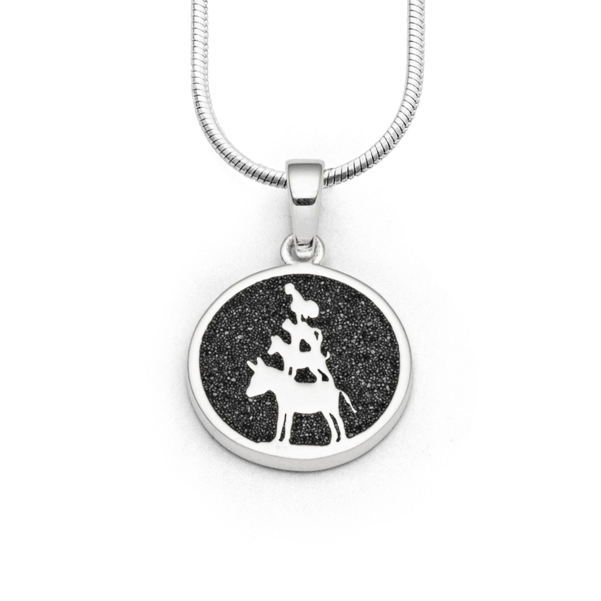 Kettenanhänger DUR Schmuck: Anhänger "Bremen" mit Lavasand, P3008
