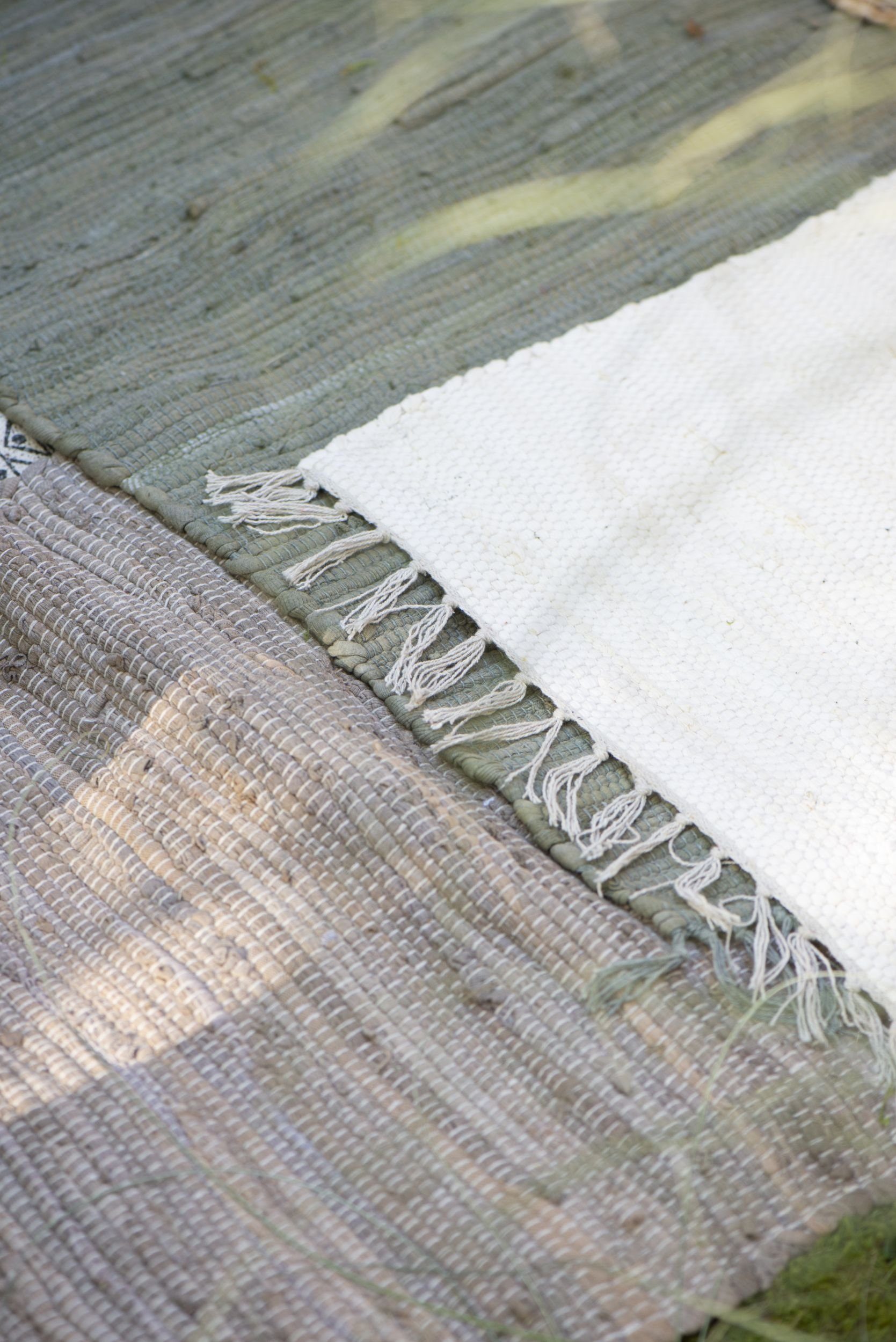 Ib Laursen Läufer Teppich Läufer Wohnraum 60x120cm Baumwolle Creme Ib Laursen 65014-01