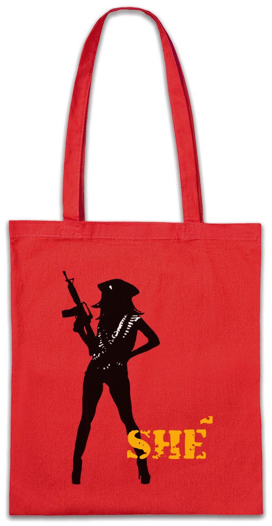 Urban Backwoods Beuteltasche She Guerilla Logo Stofftasche Symbol Sign Road Machete Movie Che (1-tlg), Guevara Guerilla Kills Danny