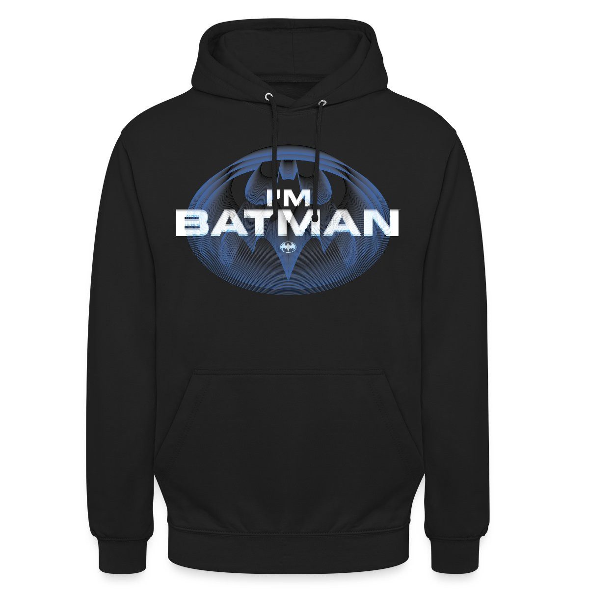 Spreadshirt Hoodie The Flash I'm Batman Blaues Logo Unisex Hoodie (1-tlg)