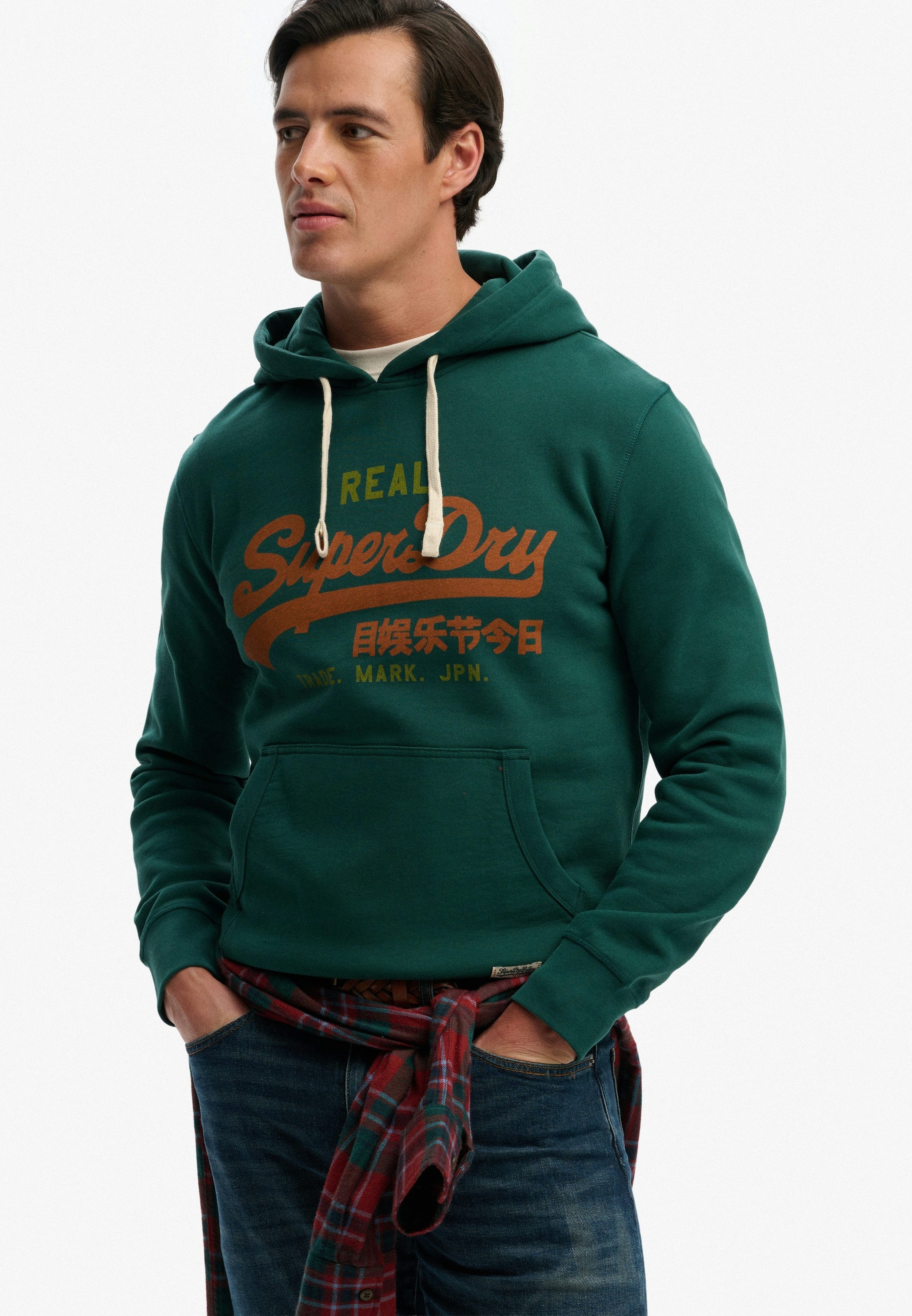 Superdry Kapuzensweatshirt VL CLASSIC HOOD mit klassischem Vintage-Logo Print – Bild 2 von 5