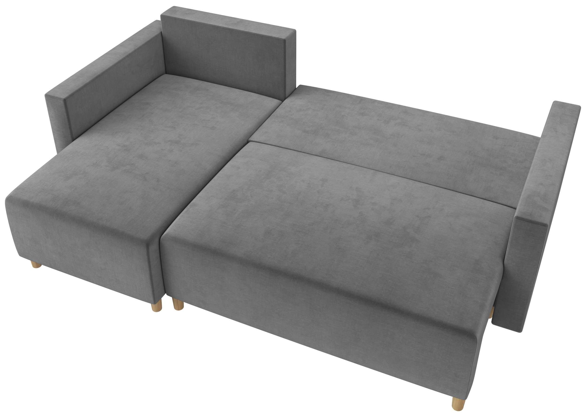 Bettkasten, bestellbar, L-Form, mit Bonellfederkern, und Livenza, Eckcouch, rechts links mane frei Design Stylefy im stellbar, Ecksofa oder Klassisch Raum mit Bettfunktion