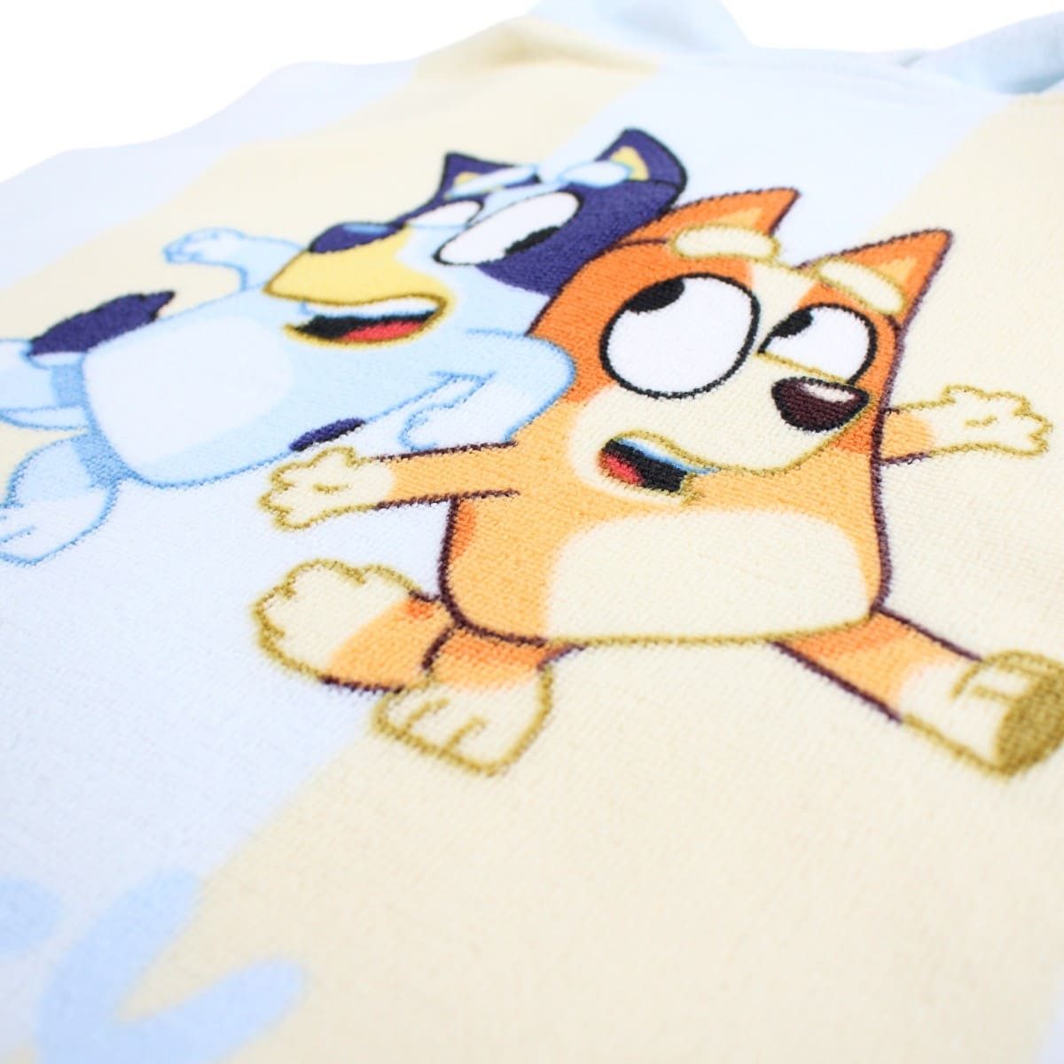 Bluey Badeponcho Bluey und Bingo Kleinkind Poncho Badeponcho mit Kapuze, midi, Polyester, Kapuze, ohne