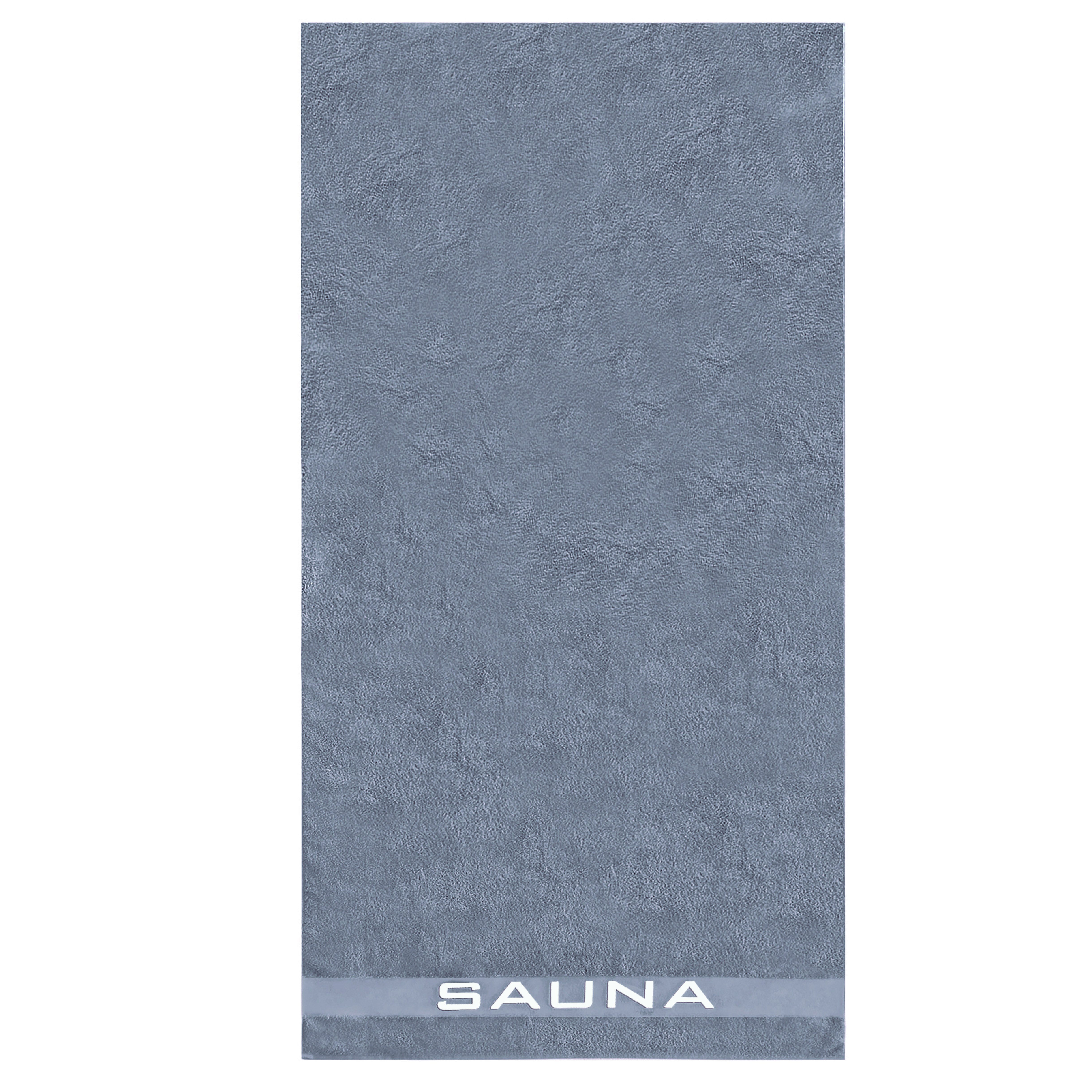 blau eingewebtem Delindo Schriftzug (1-St), Lifestyle Baumwolle Colares, mit Saunatuch Saunatuch