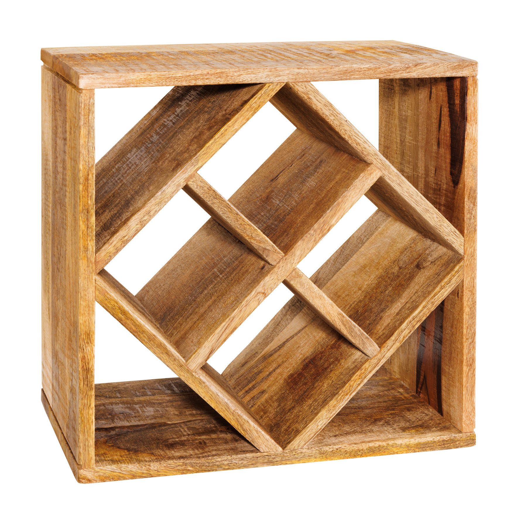 riess-ambiente Weinregal CUBUS 40cm braun, Einzelartikel 1-tlg., Wohnzimmer günstig online kaufen