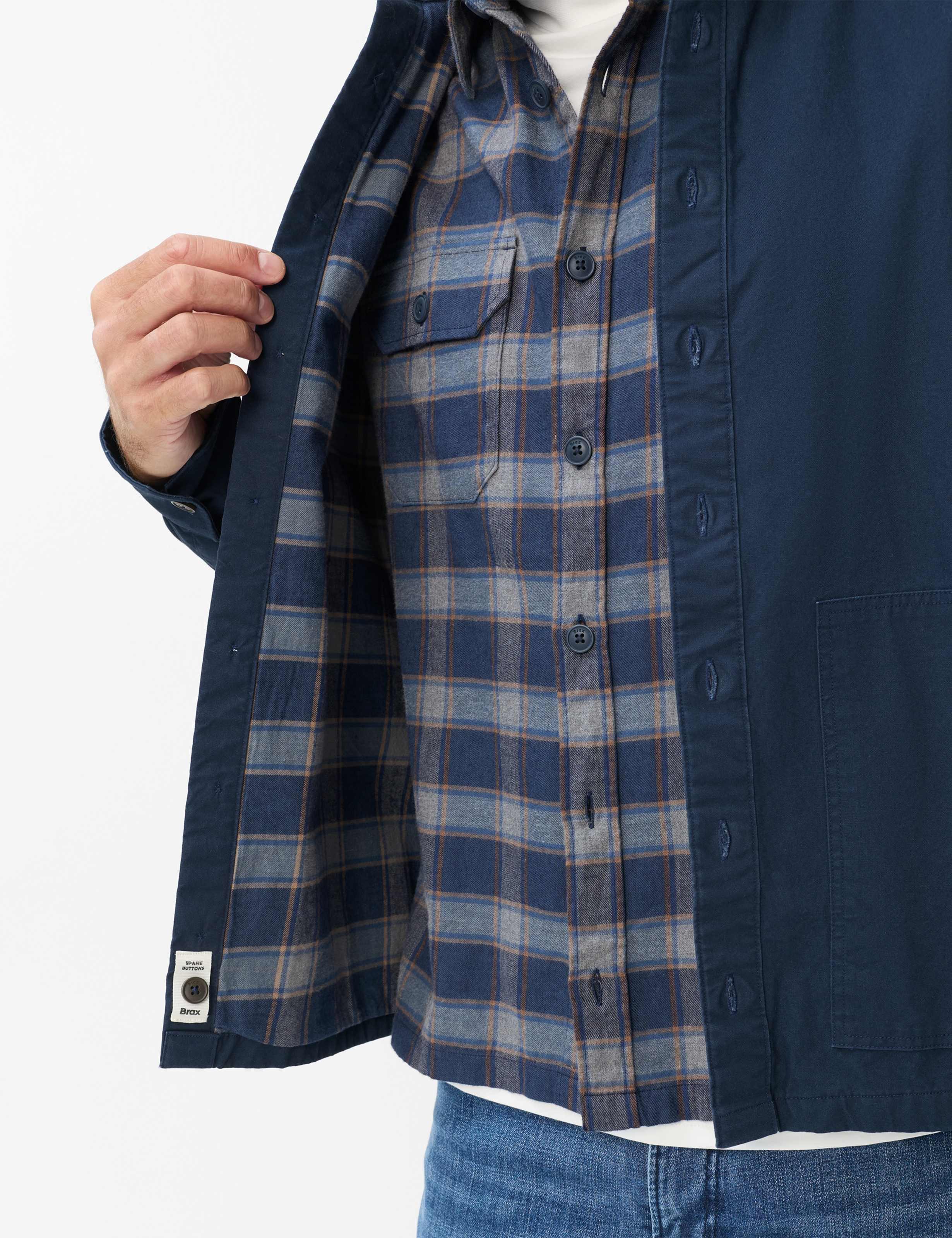 Brax Langarmhemd Style KAY Overshirt aus reiner Baumwolle – Bild 4 von 5