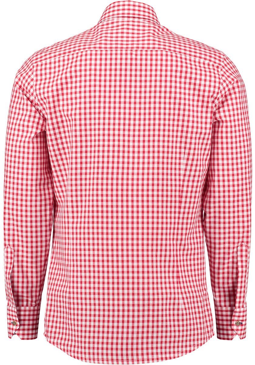 OS Trachten Trachtenhemd Inosip Slim Fit, Haifischkragen, 1/1-Arm, Hirsch-S günstig online kaufen