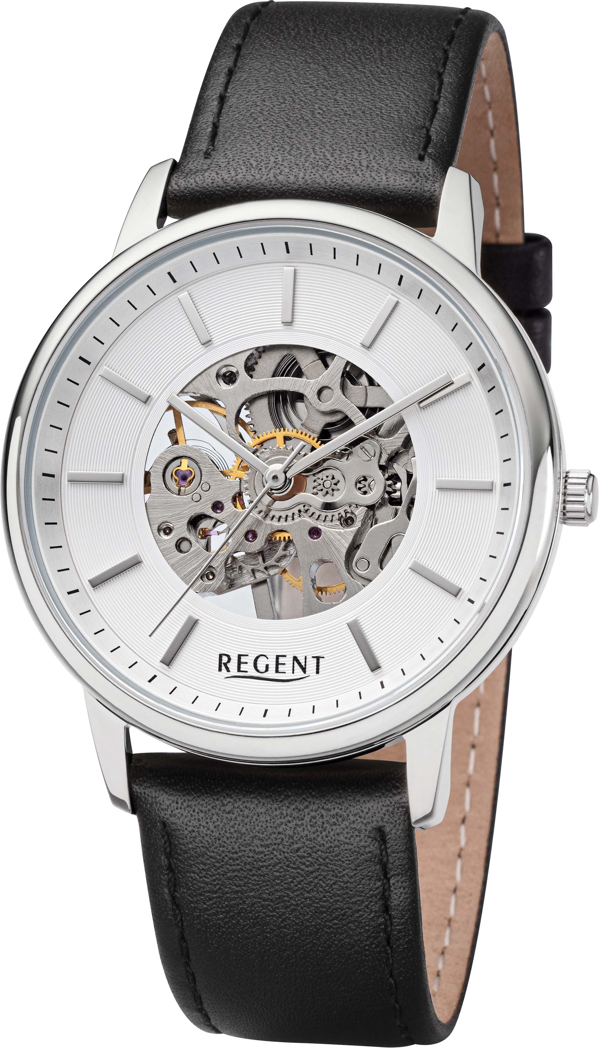 Uhr schwarz F-1398 Mechanische Regent