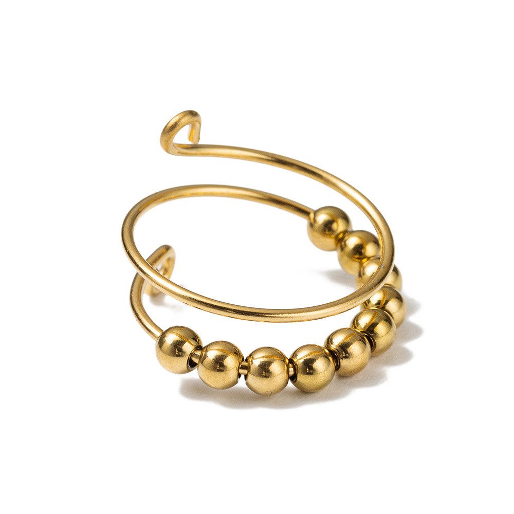 Firetti Fingerring Schmuck Geschenk Edelstahl Ring Anti-Stress Meditationsring, Made in Germany