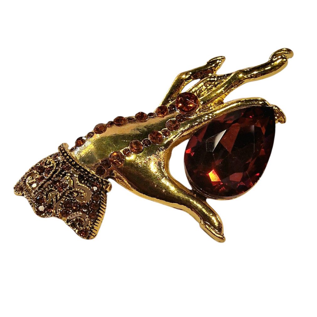 Dark-Desires Brosche Vintage Brosche 80s Style Hand, Damen Brosche vintage günstig online kaufen