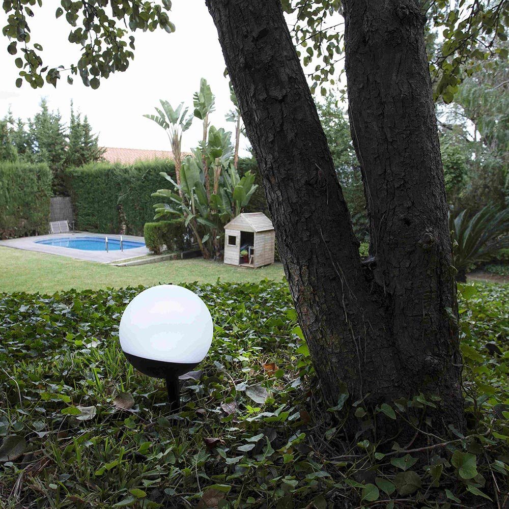 Weiß Barcelona LED leuchte USB & IP44 Anthrazit, Voila Outdoor Hänge- FARO Gartenleuchte